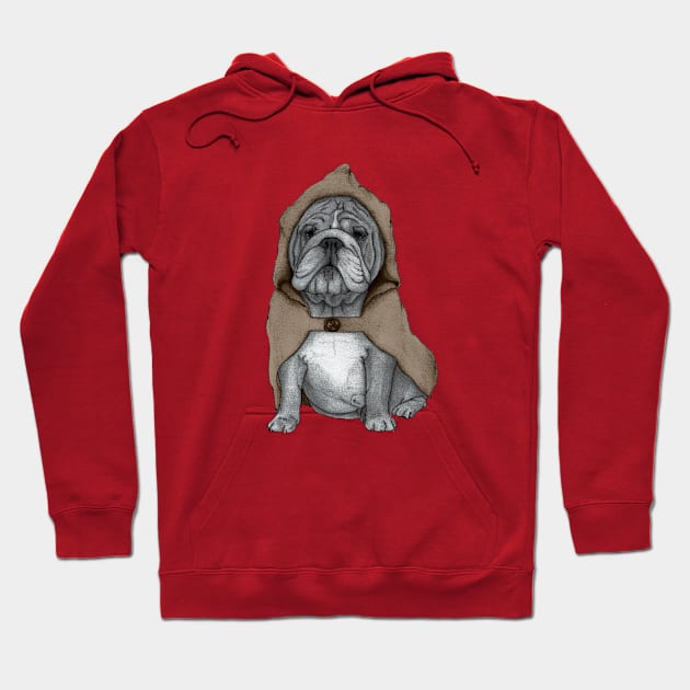 English bulldog Hoodie by Barruf